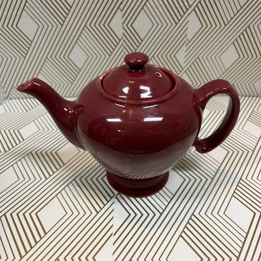 Vintage McCormick of Baltimore Teapot 1940s old Rose Promotional Color